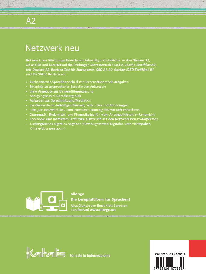 Netzwerk neu A2, Paket Buku (Kursbuch dan Übungsbuch)